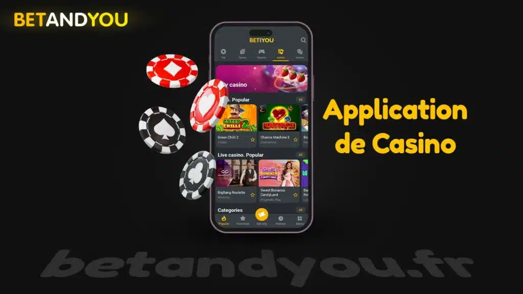 Application de casino Betandyou Cameroun, Bénin, Sénégal, Mali, Togo, RDC, Côte d'Ivoire et Burkina