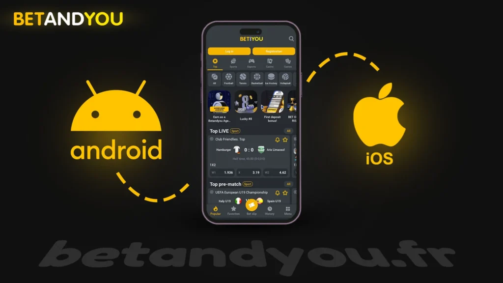 Application mobile Betandyou pour Android et iOS