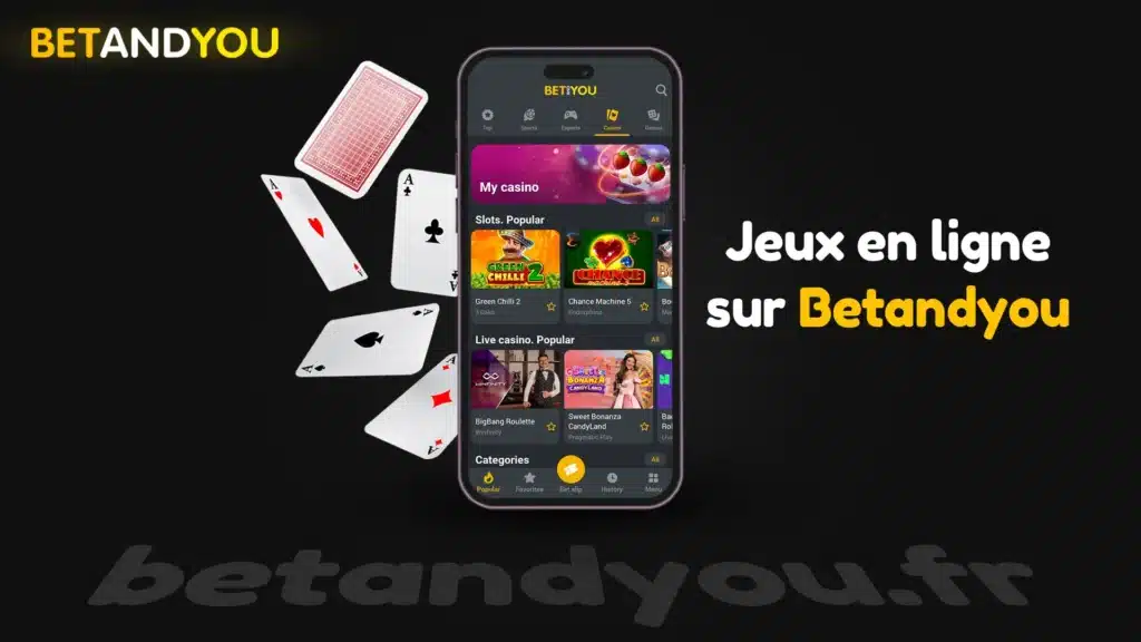 Jeux en ligne sur Betandyou Casino