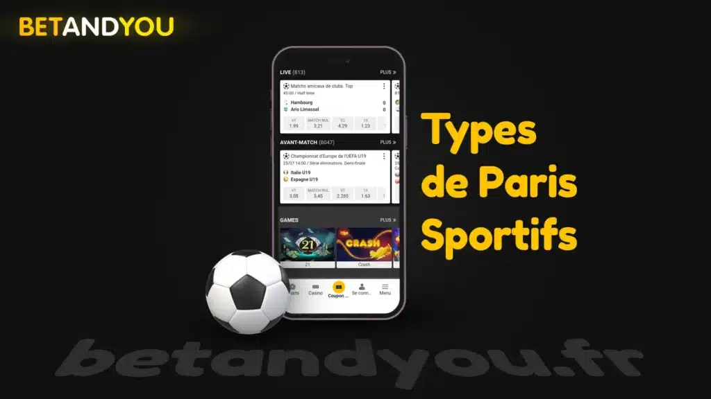 Types de paris sportifs chez Betandyou