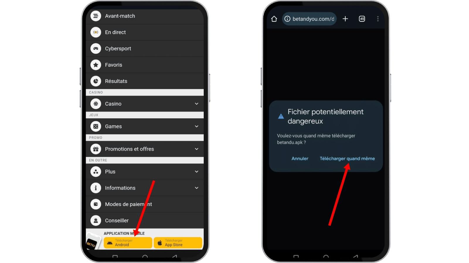 Télécharger Betandyou apk pour android