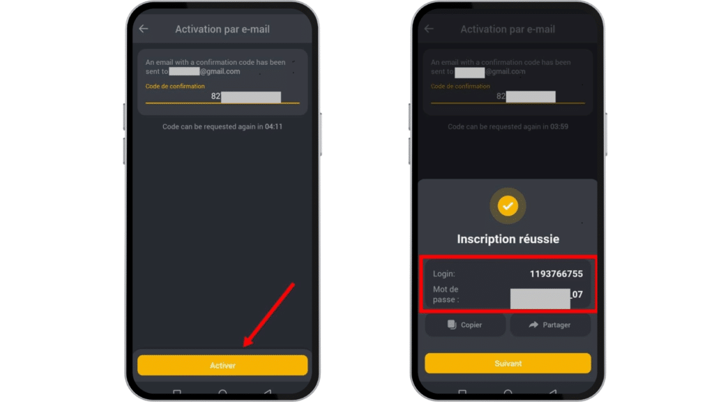 Inscription sur Betandyou apk