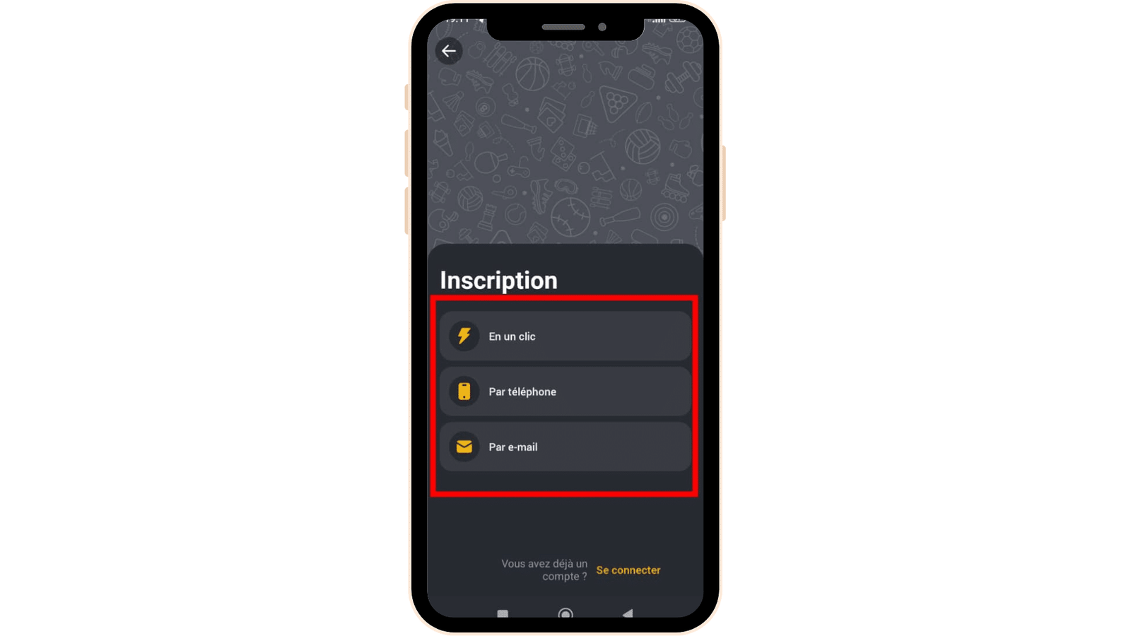 Choisir la formule d'inscription