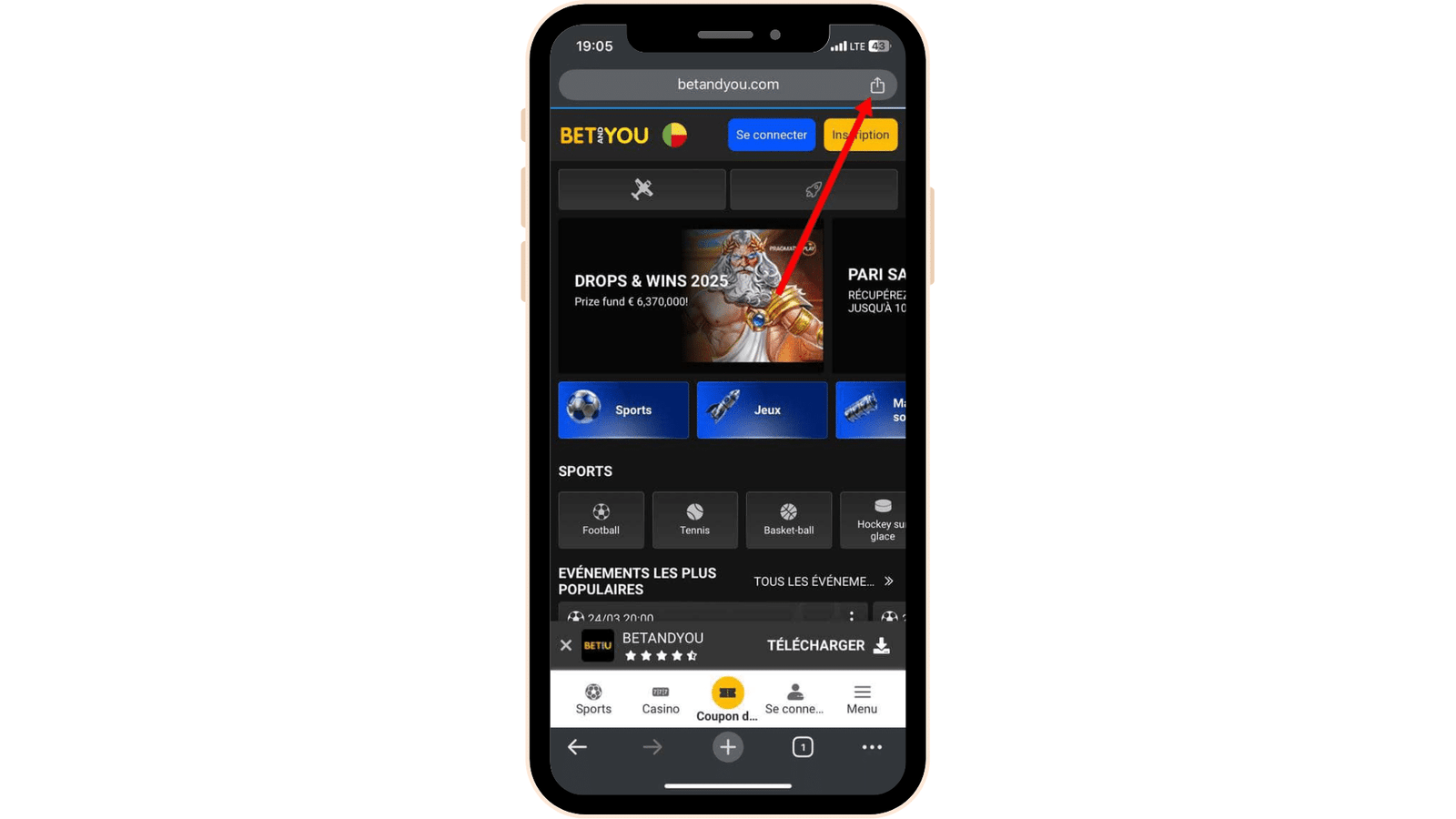 Télécharger Betandyou apk sur iOS