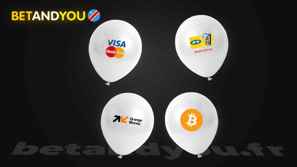 Méthodes de dépôt et de retrait disponibles sur Betandyou RDC