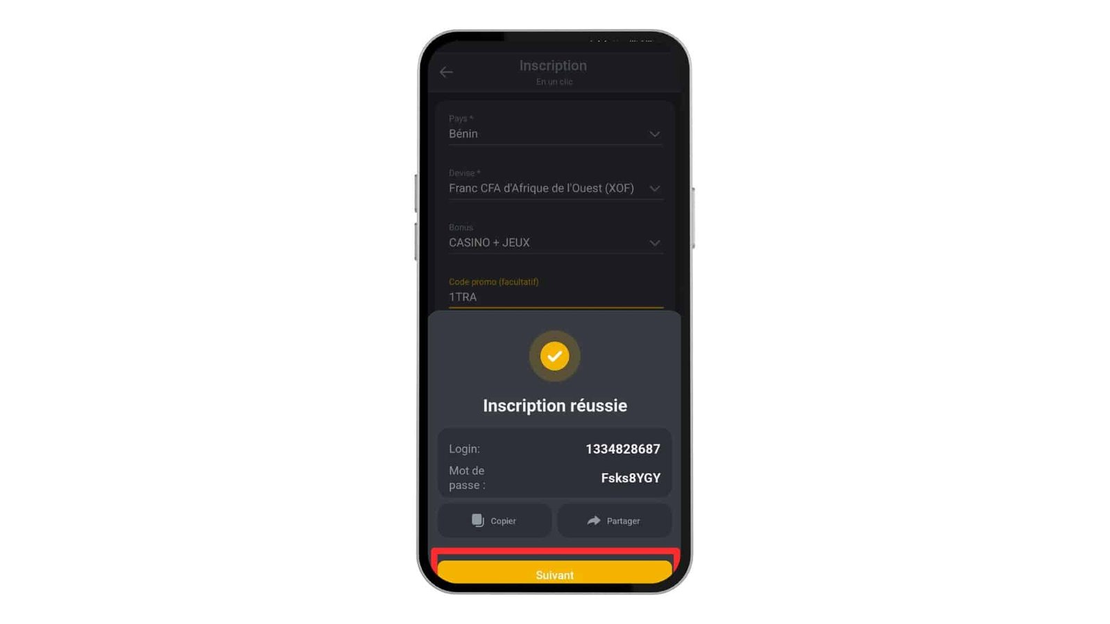 Accédez à votre compte Betandyou