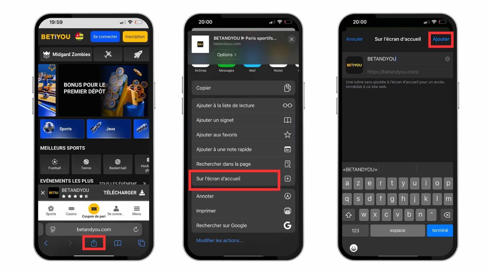 comment télécharger Betandyou